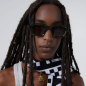 Preview: KKomono  Sonnenbrille Lionel Fernt, Gestell transparent grün, Linsenfarbe dunkelviolett, Mann